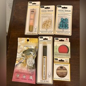 b pure Essentially Ageless Skincare and Makeup Set with Jade Roller NIP